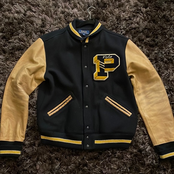Polo Ralph Lauren Other - Vintage leather Varsity Jacket ( Polo Ralph Lauren )